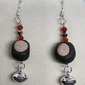 OSU Buckeye Earrings w/ Polymer Clay Buckeye and Football