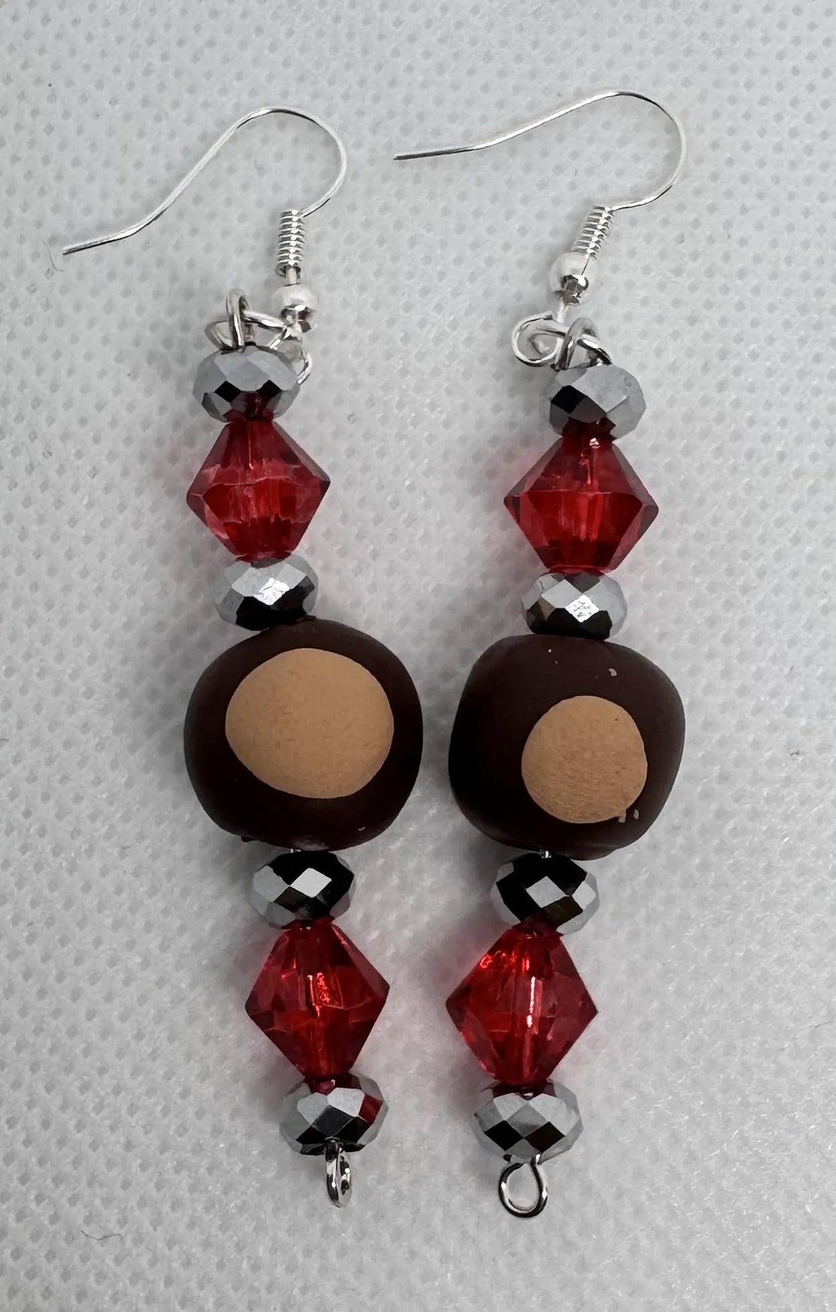 OSU Buckeye Earrings Polymer Clay Buckeyes - You Choose