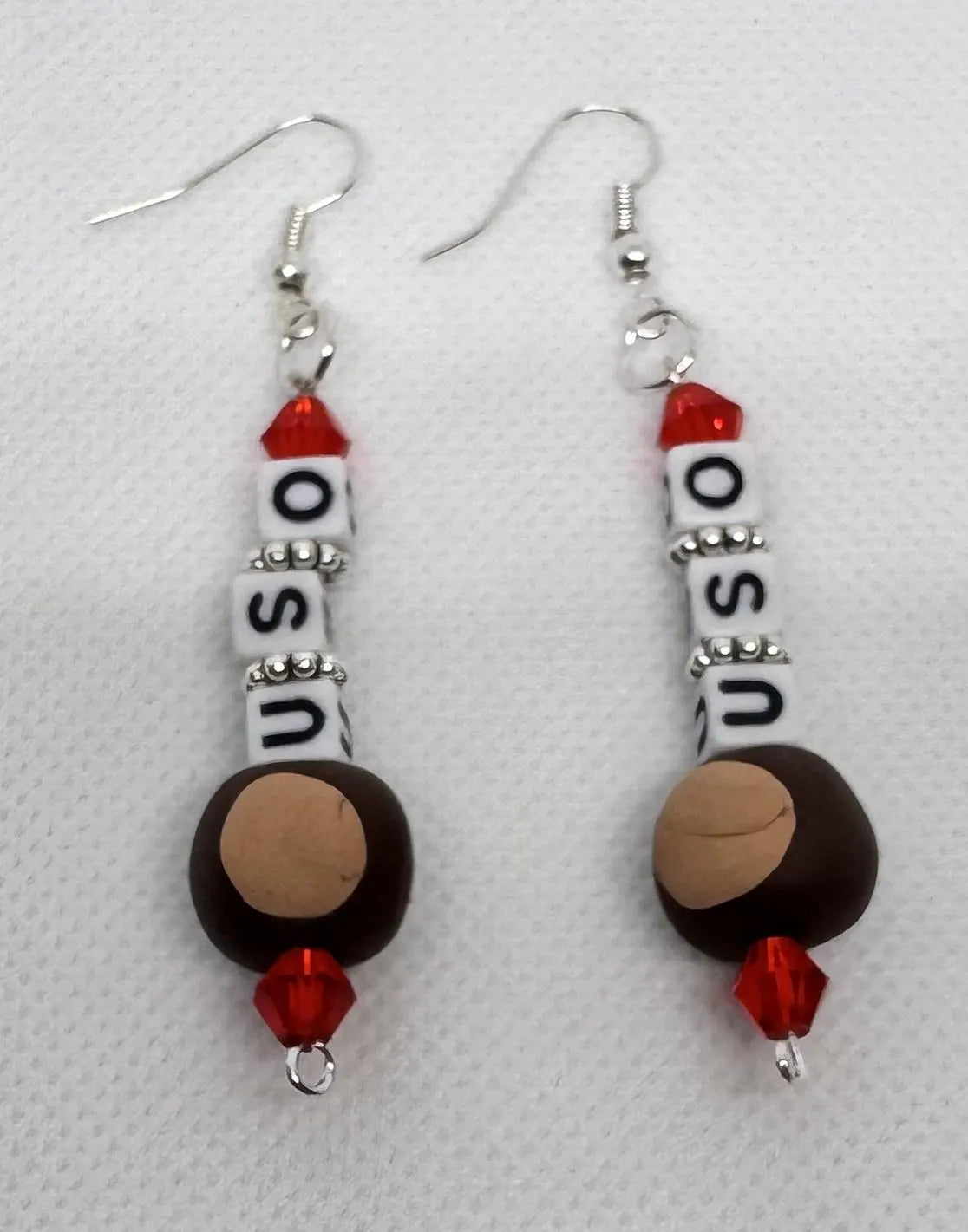 OSU Buckeye Earrings Polymer Clay Buckeyes - You Choose