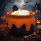 Halloween Cauldron 8 oz Candle  - Pumpkin Spice Buttercream