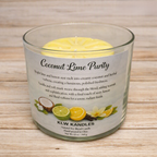 Coconut Lime Purity 12 oz Glass Jar Candle