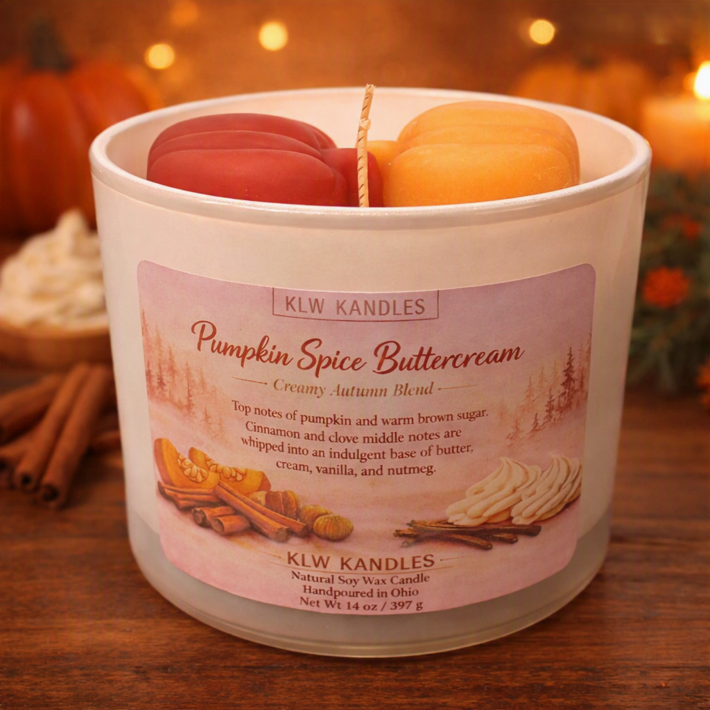 Pumpkin Spice Buttercream 14 oz Glass Jar Candle