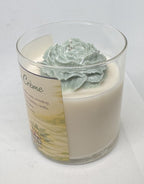 Eucalyptus Creme 8 oz Glass Jar Candle