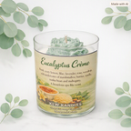 Eucalyptus Creme 8 oz Glass Jar Candle