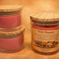 Fierce Elegance Glass Jar Candles w/ Wood Lid - 8 oz or  oz