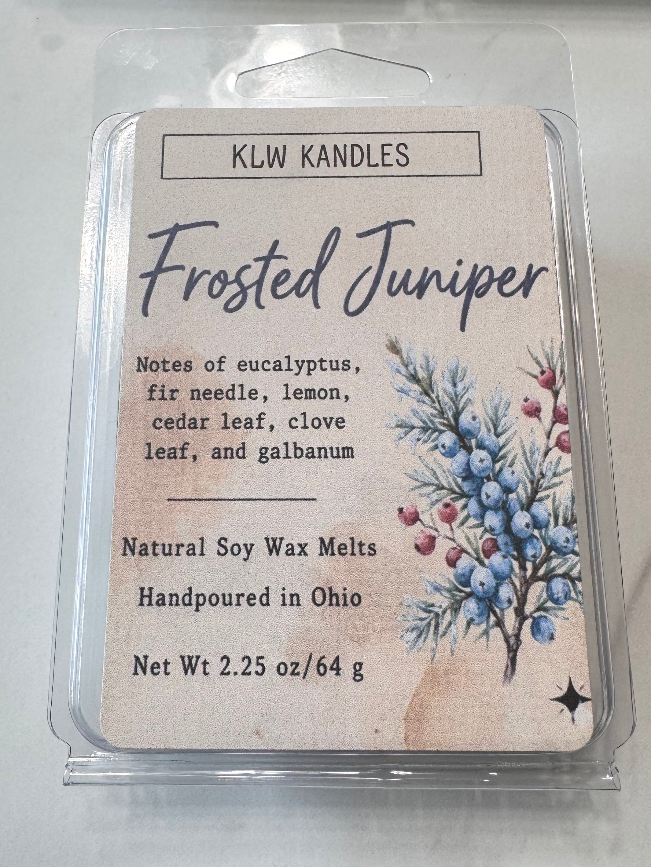 Frosted Juniper Wax Melt