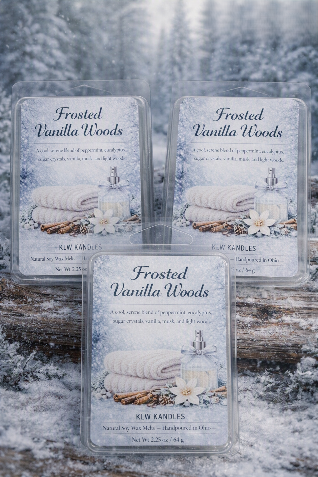 Frosted Vanilla Woods Wax Melt