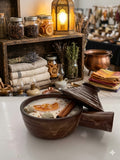 Brown Wickless Soup Crock w/ Lid