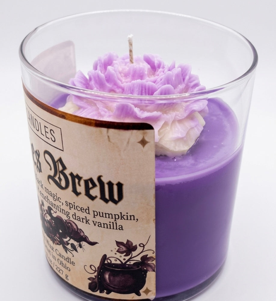 Witches Brew 8 oz Glass Jar Candle