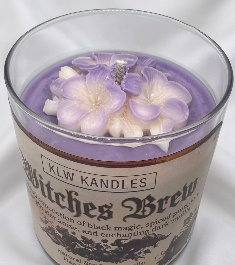 Witches Brew 8 oz Glass Jar Candle