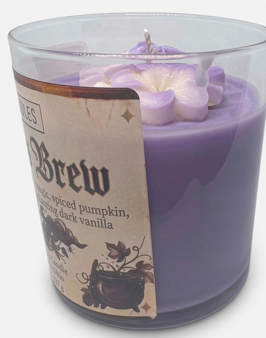 Witches Brew 8 oz Glass Jar Candle
