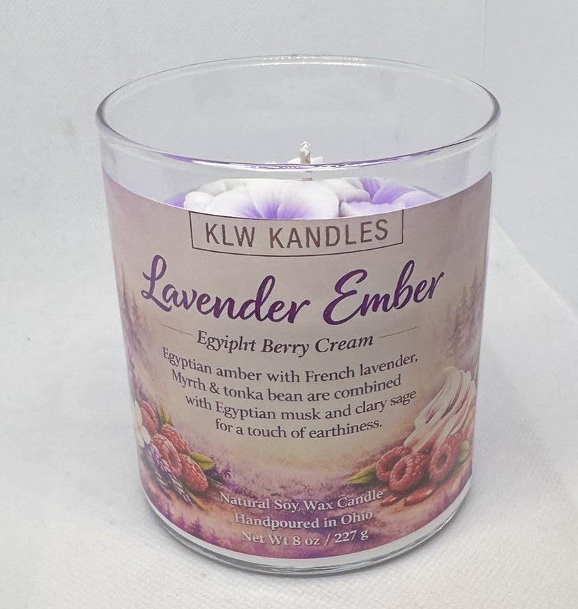 Lavender Ember 8 oz Glass Jar Candle