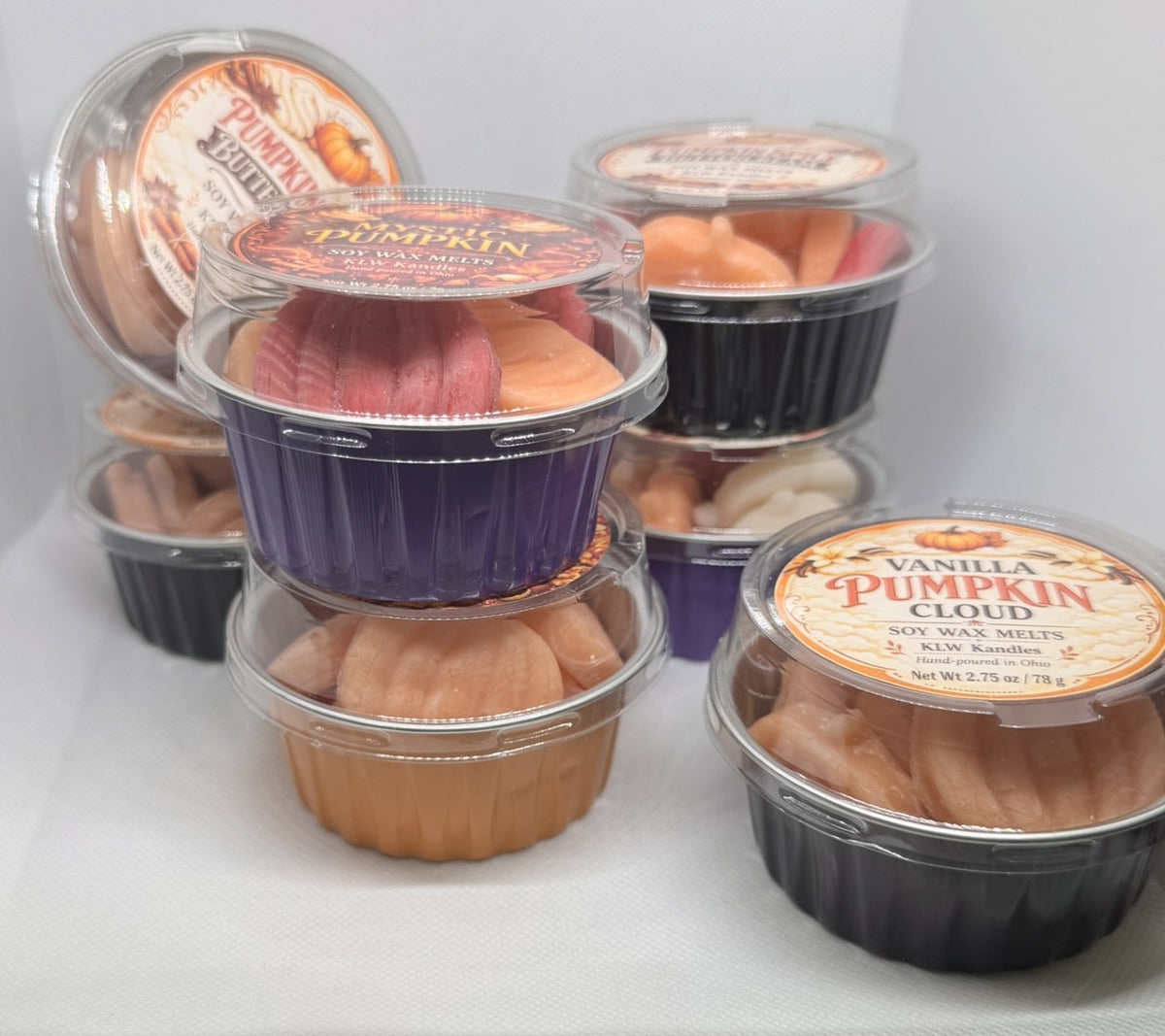 Tin of Pumpkin-Shaped Wax Melts - Various Scents