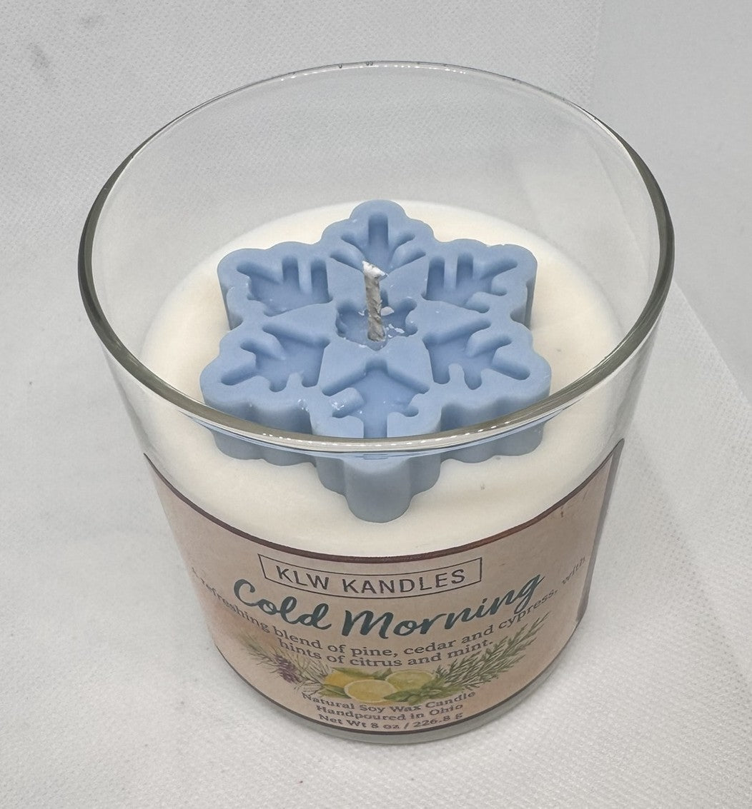 Cold Morning 8 oz Glass Jar Candle