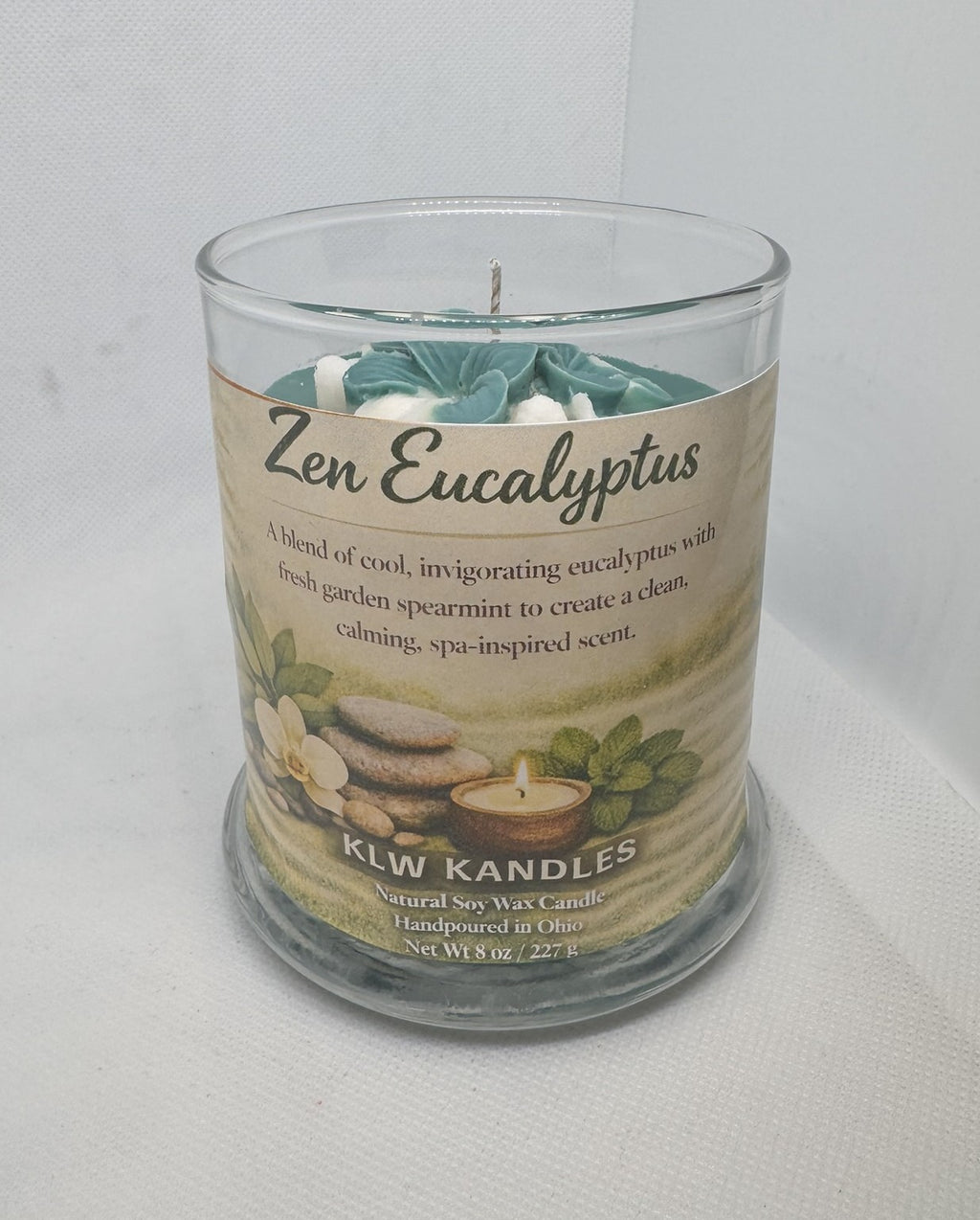 Zen Eucalyptus 8 oz Glass Jar Candle