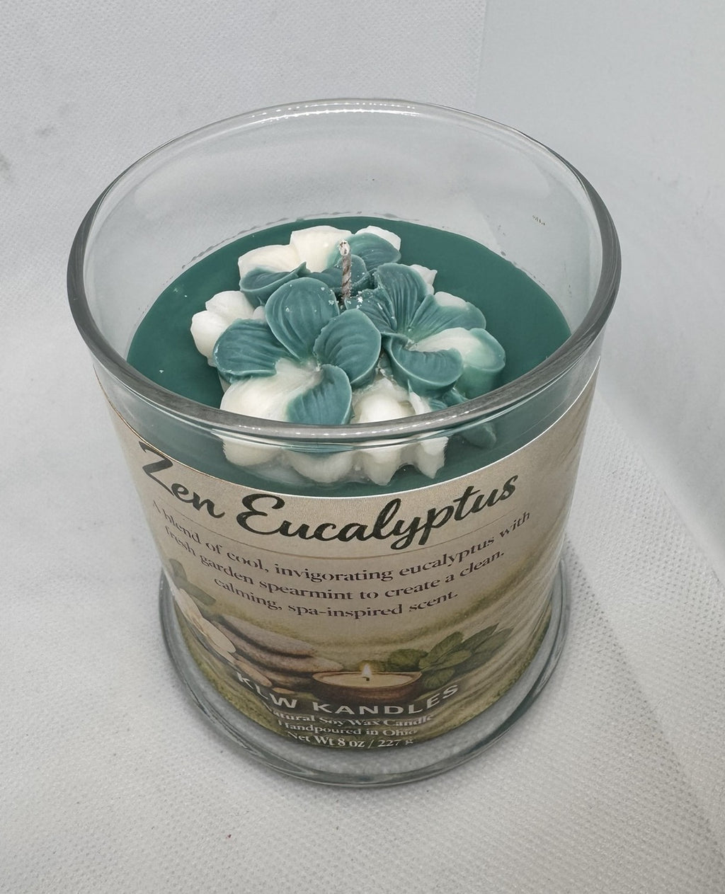 Zen Eucalyptus 8 oz Glass Jar Candle