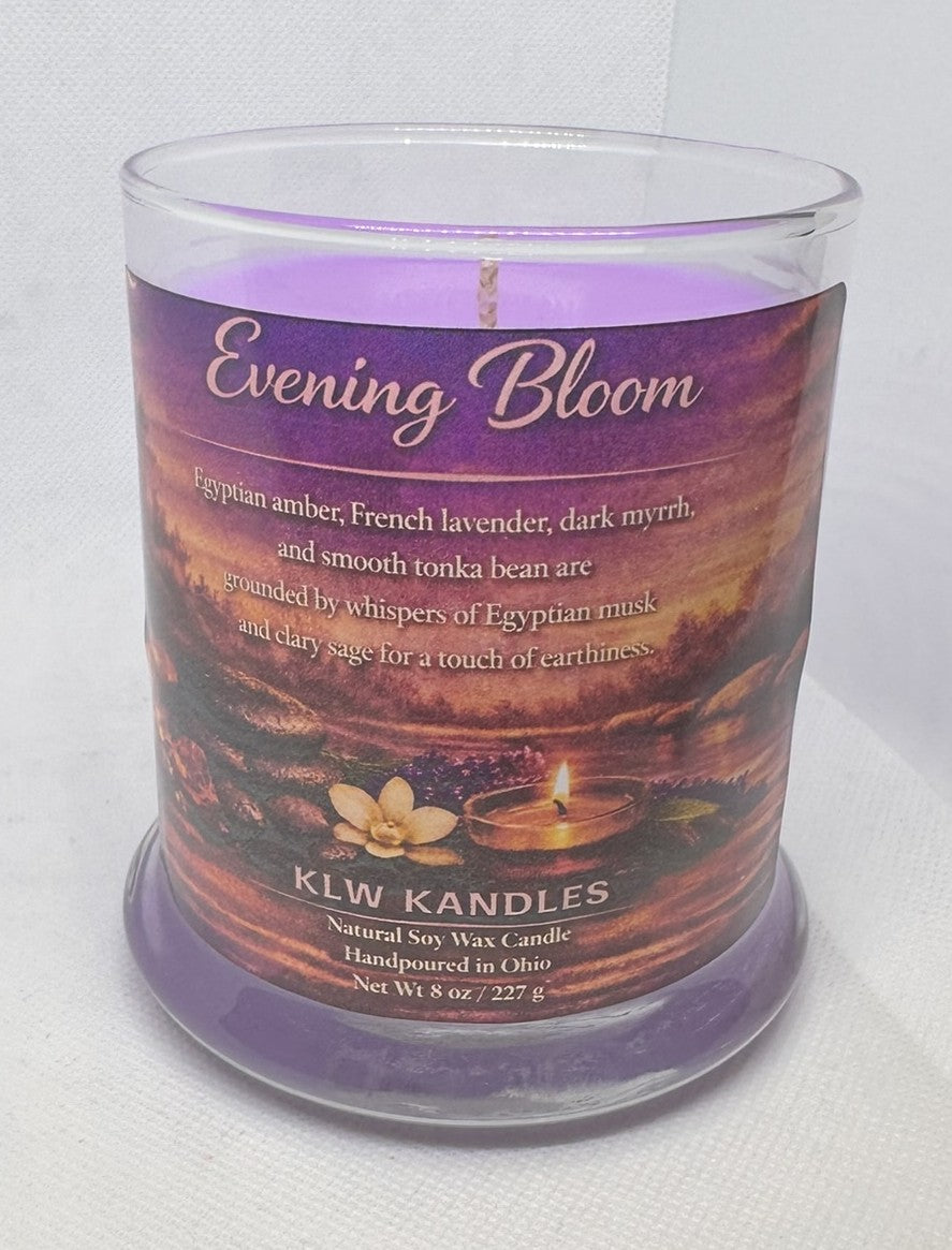 Evening Bloom 8 oz Glass Jar Candle