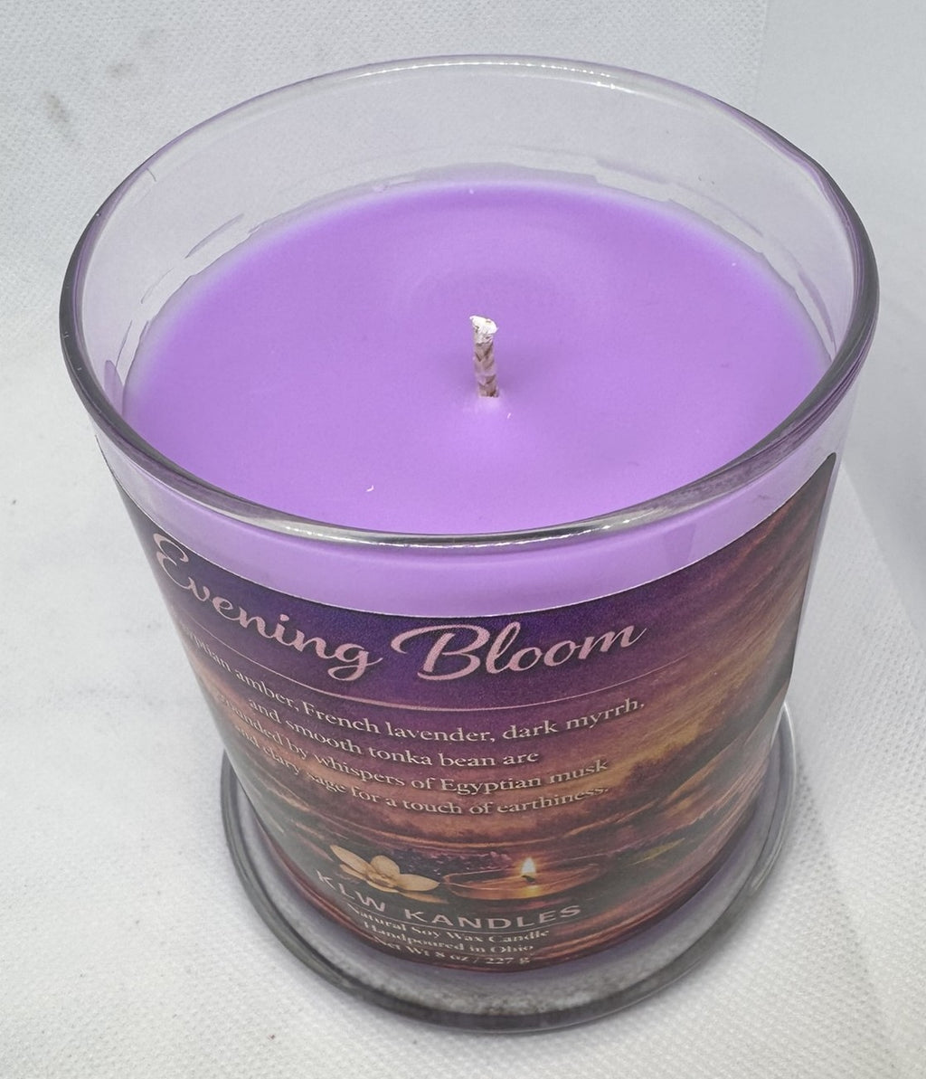 Evening Bloom 8 oz Glass Jar Candle