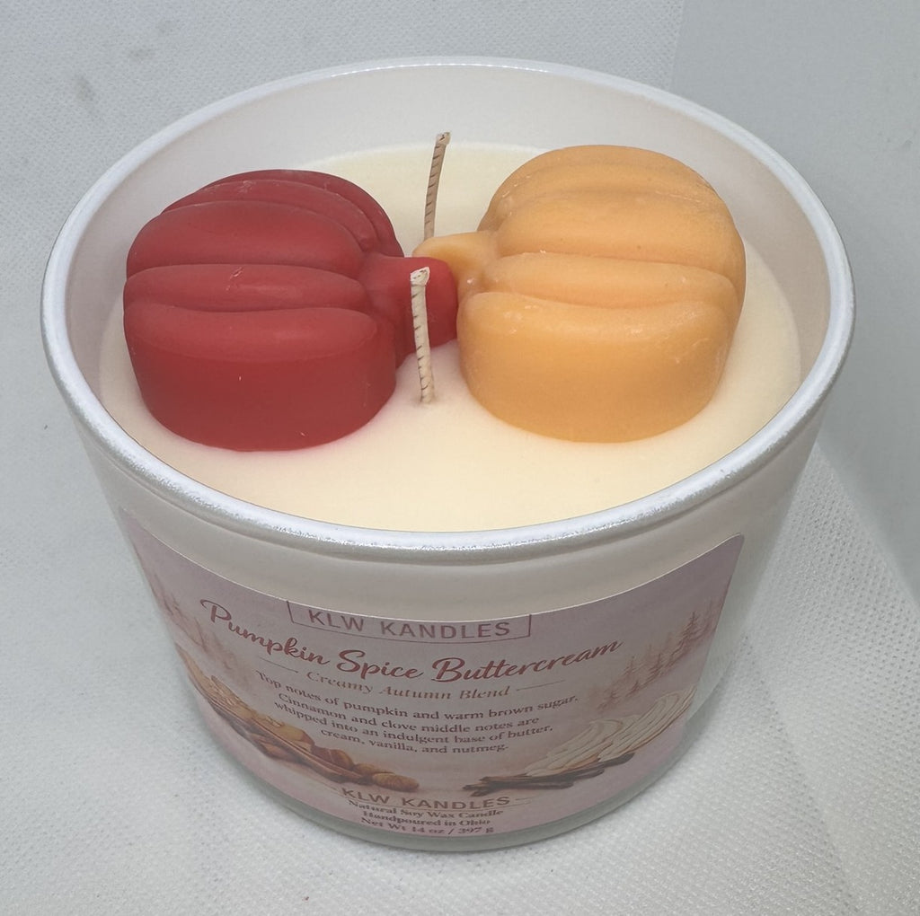 Pumpkin Spice Buttercream 14 oz Glass Jar Candle