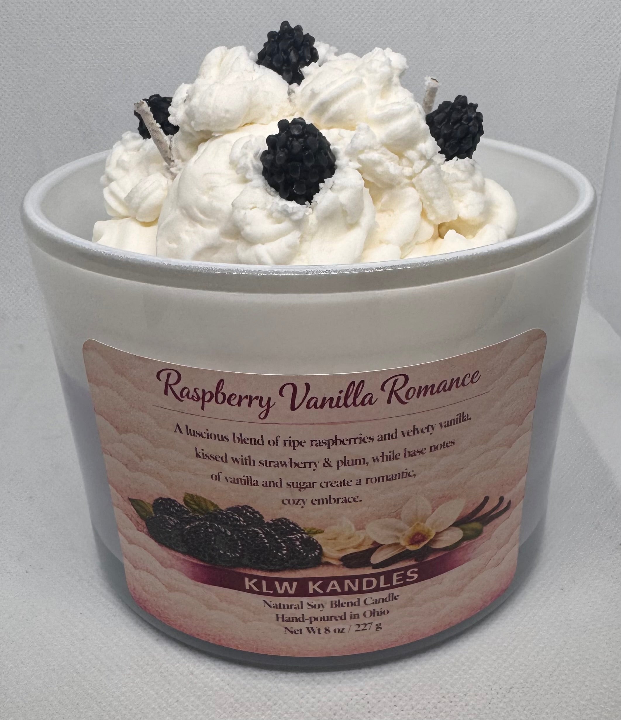 Raspberry Vanilla Romance Jar Candles