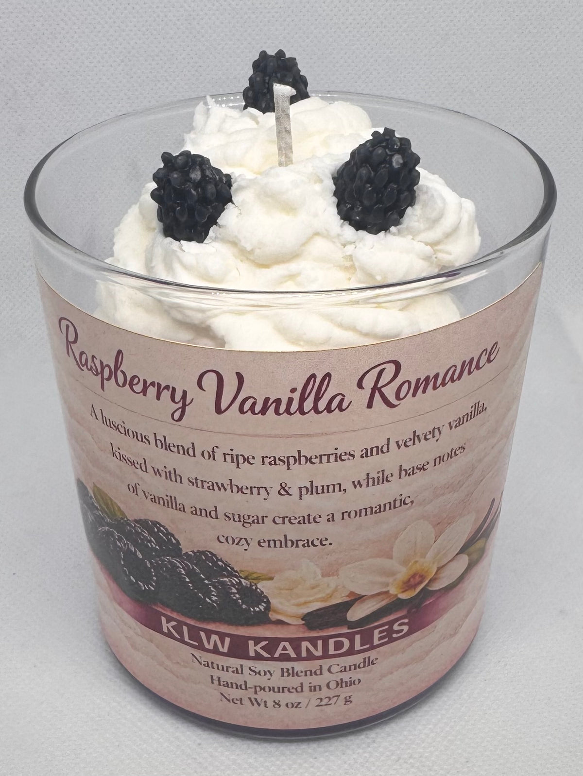 Raspberry Vanilla Romance Jar Candles