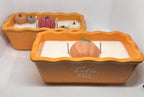 "Hello Fall" Orange Loaf Pan 10 oz Candle