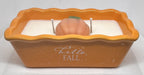 "Hello Fall" Orange Loaf Pan 10 oz Candle