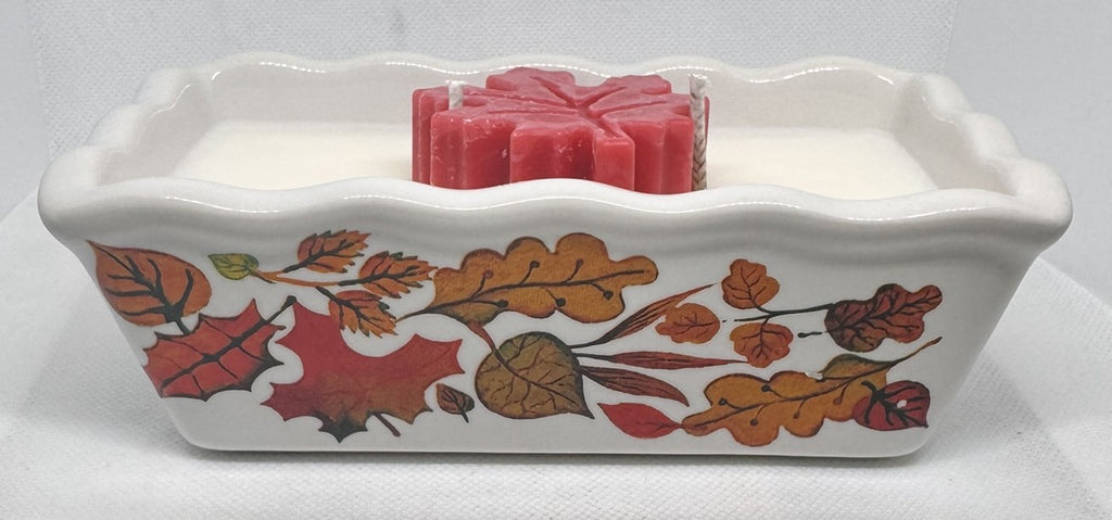 Autumn Leaves Loaf Pan 10 oz Candle in Fall Harvest Scent