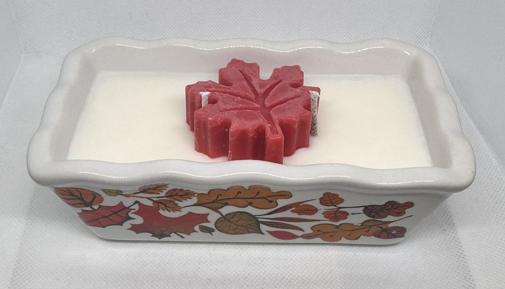 Autumn Leaves Loaf Pan 10 oz Candle in Fall Harvest Scent