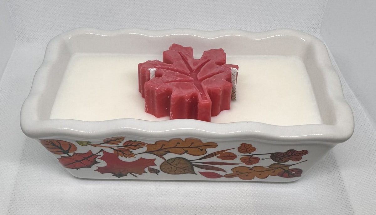 Autumn Leaves Loaf Pan 10 oz Candle in Fall Harvest Scent