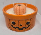 Pumpkin Spice Buttercream Jack-o-Lantern Dish Candle 8 oz