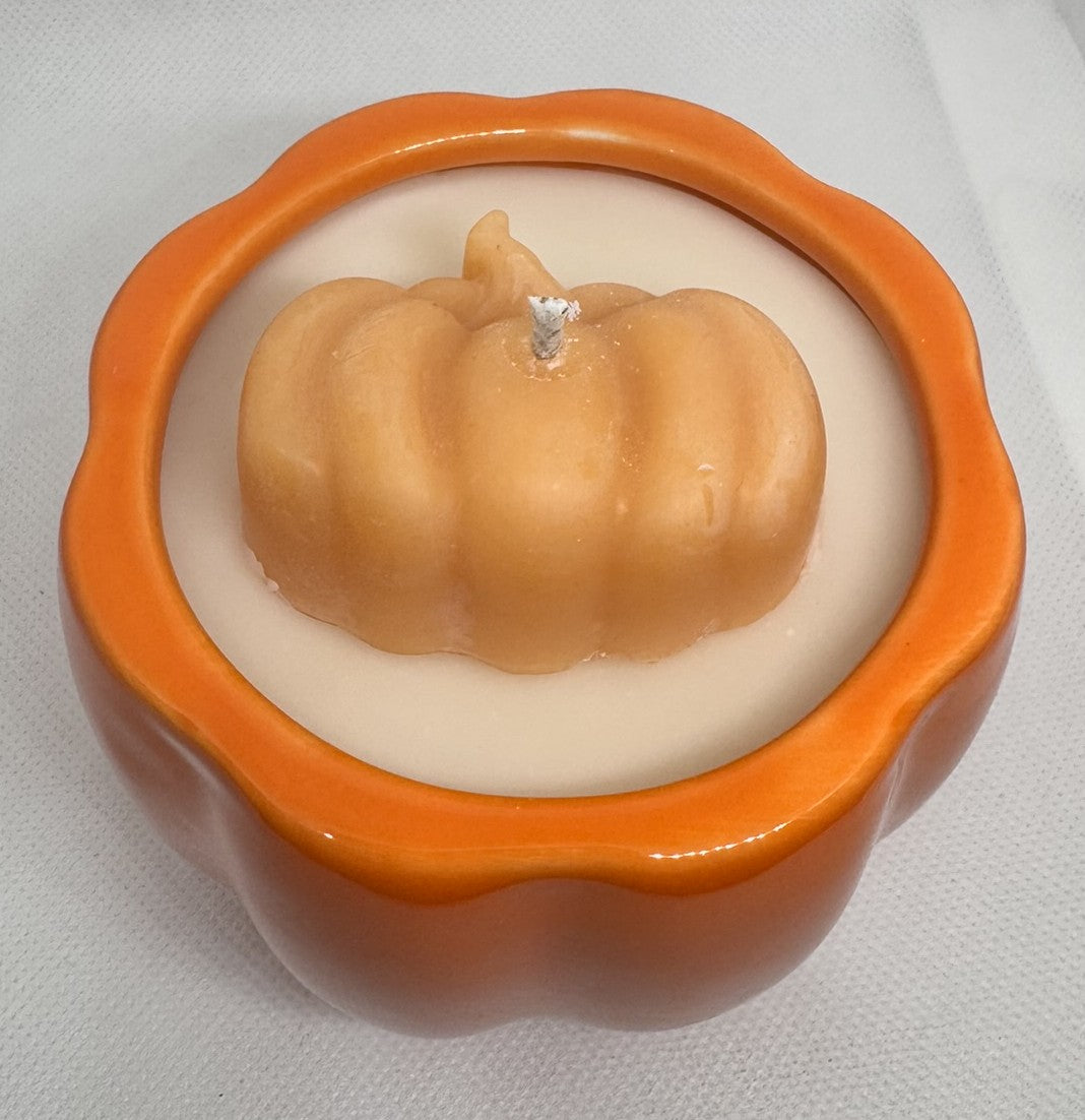 Fall Acorn or Pumpkin Ceramic Jar Candles