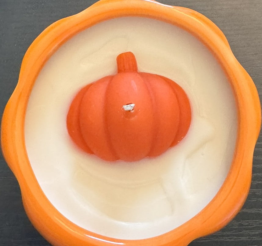 Fall Acorn or Pumpkin Ceramic Jar Candles