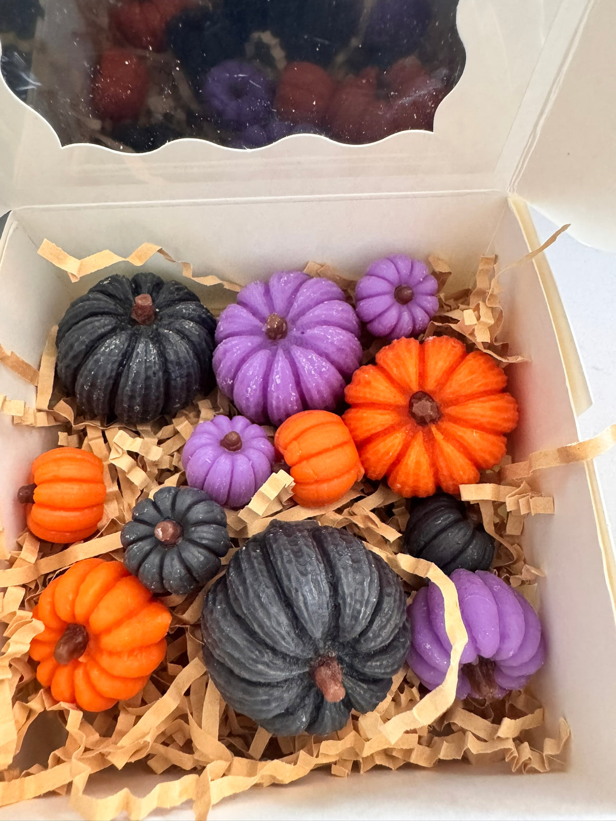 Set of Various Sz Halloween Pumpkin Shape Wax Melts - Witches Brew