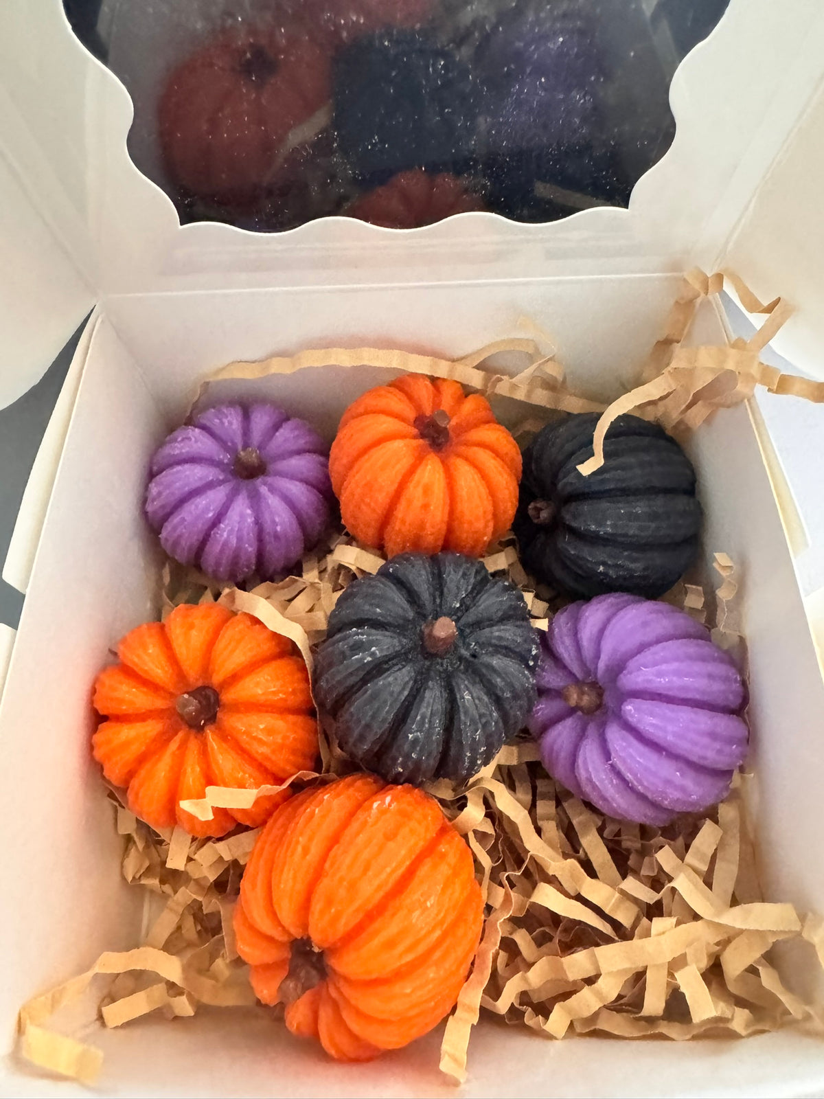 Set of Various Sz Halloween Pumpkin Shape Wax Melts - Witches Brew