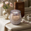 Wickless Glass Butterfly Jar w/ Flower - Lavender Sage Breeze