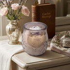 Wickless Glass Butterfly Jar w/ Flower - Lavender Sage Breeze