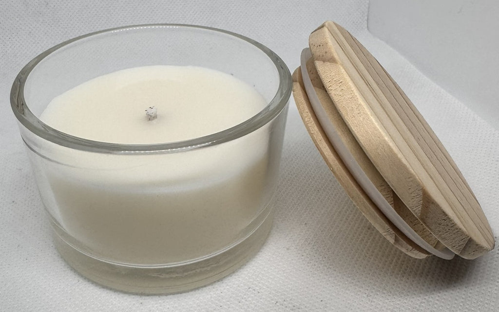 Pacific Verve Glass Jar Candles w/ Wood Lid - 8 oz or 4 oz