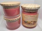Fierce Elegance Glass Jar Candles w/ Wood Lid - 8 oz or  oz
