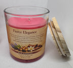 Fierce Elegance Glass Jar Candles w/ Wood Lid - 8 oz or  oz