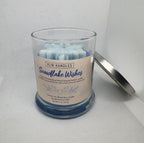Snowflake Wishes 8 oz Glass Jar Candle w/ Snowflake
