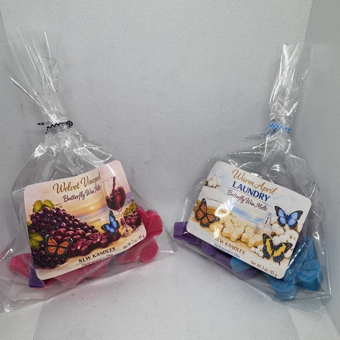 Butterfly Wax Melts in Various Scents - 3 oz