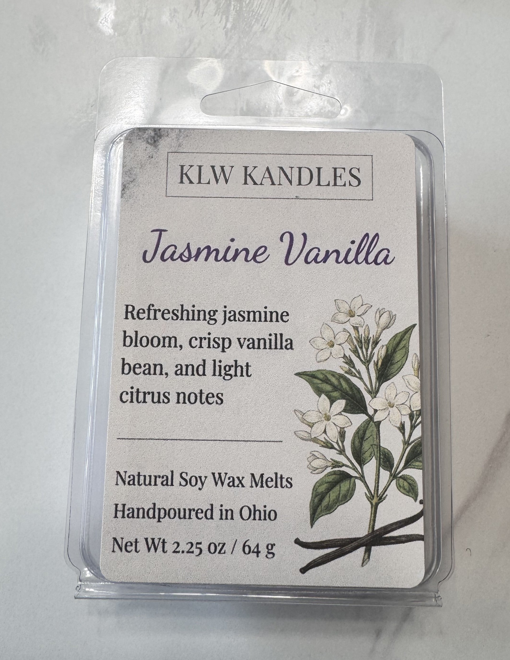 Jasmine Vanilla Soy Wax Melt