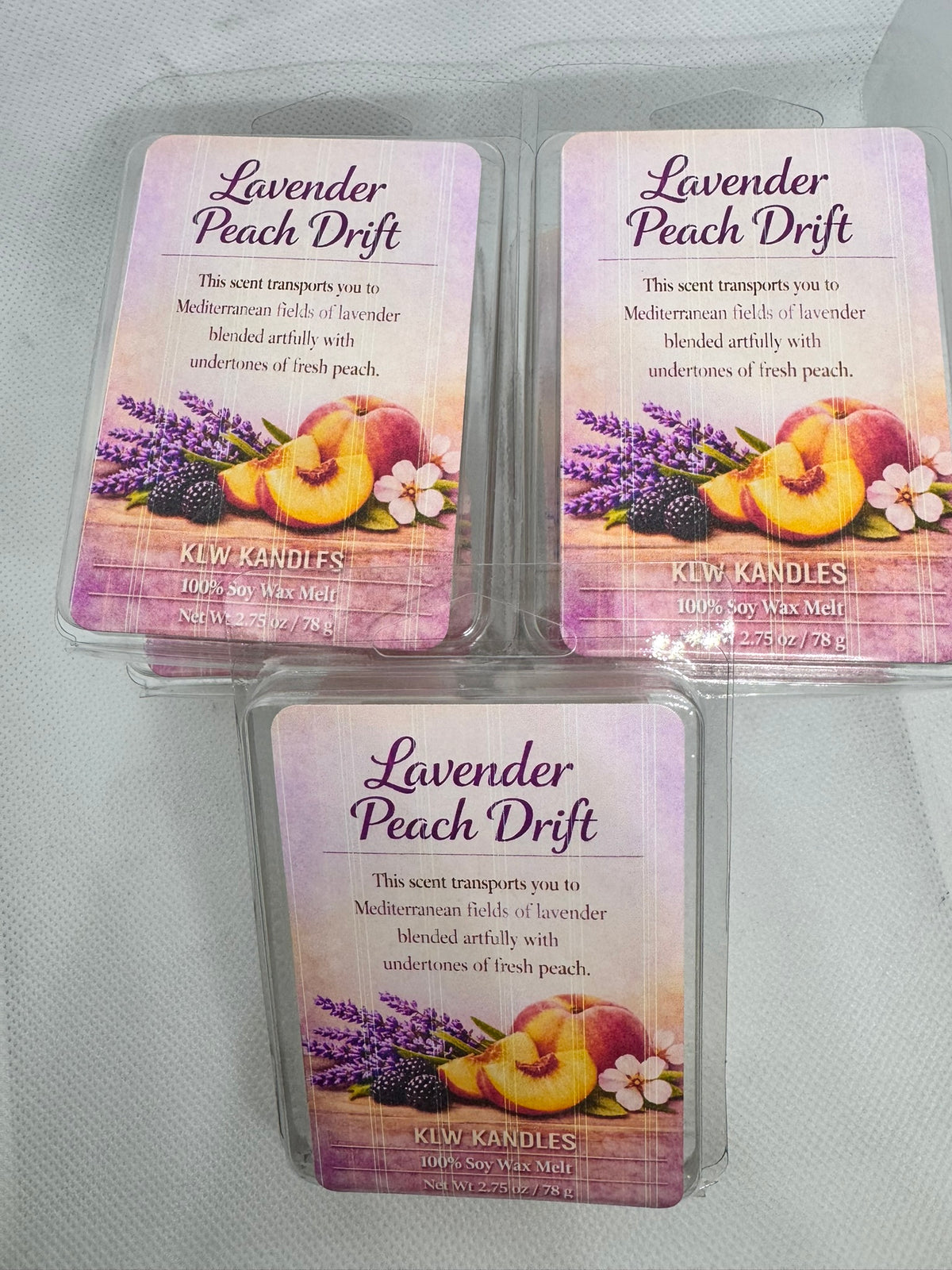 Lavender Peach Drift Wax Melt