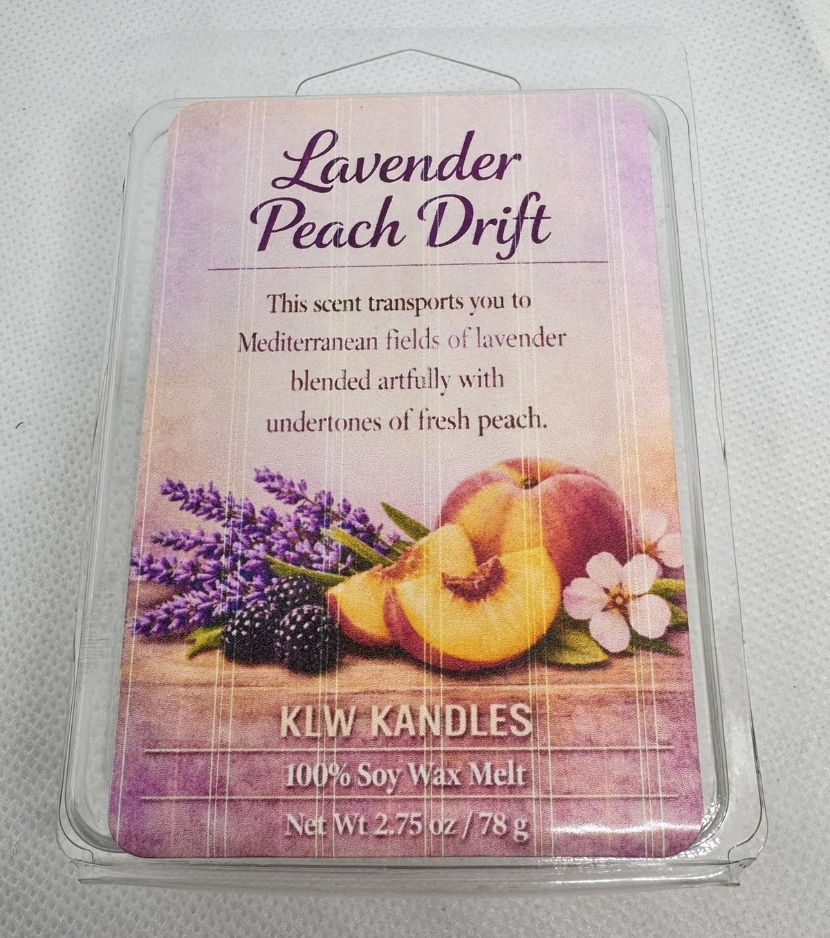 Lavender Peach Drift Wax Melt