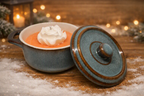 Mystic Pumpkin Soup Crock w/ Lid 5 oz Candle - Upcycled