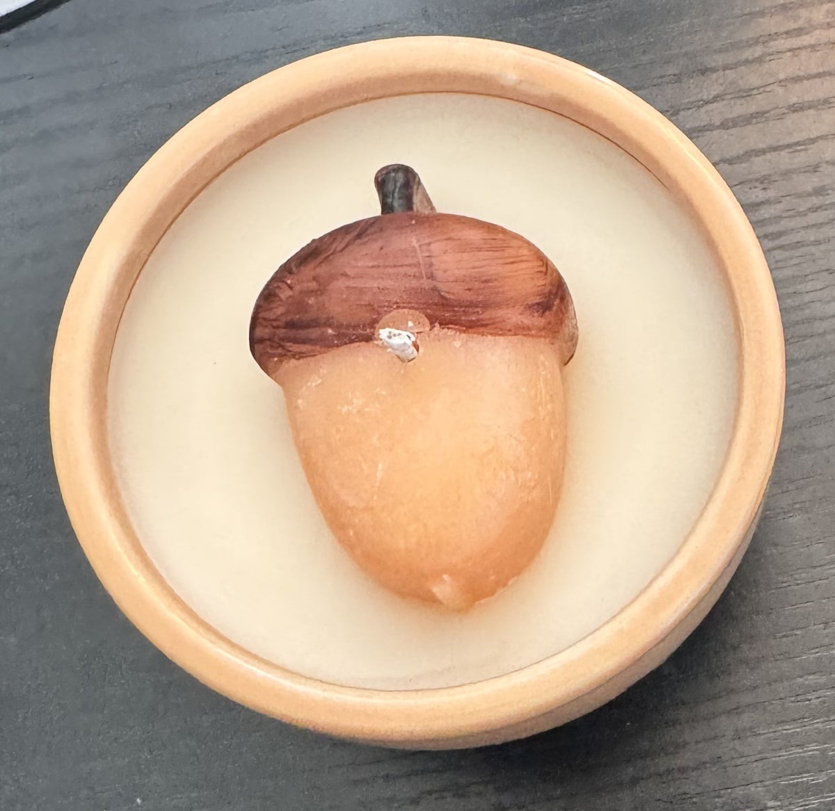 Fall Acorn or Pumpkin Ceramic Jar Candles