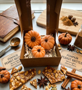 Set of 3 Various Sz Pumpkin Shape Wax Melts - Pumpkin Peanut Brittle