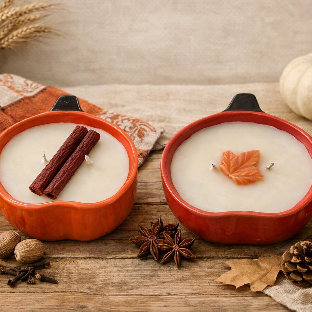 Pumpkin Spice Buttercream Pumpkin Dish Candle