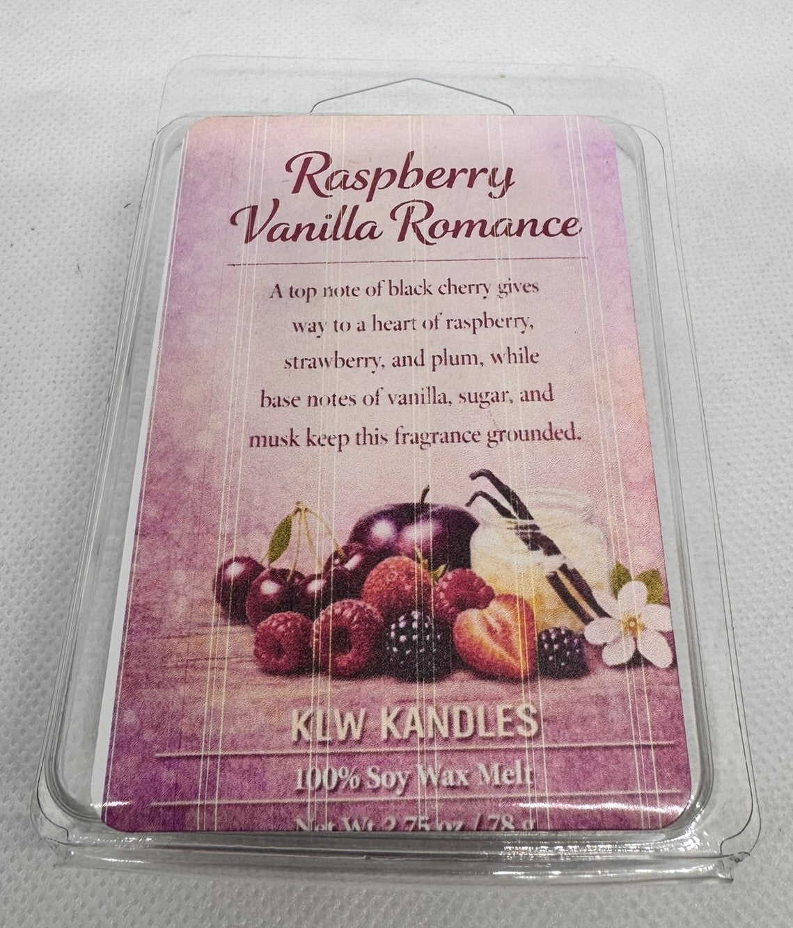 Raspberry Vanilla Romance Wax Melt